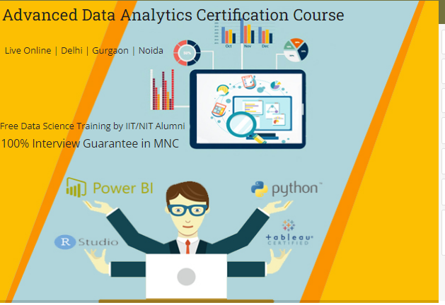 Google Data Analyst Course in Delhi.110014. Certification for "Data Analytics Course" in Delhi NCR. [ 100% Job in MNC] "New Year Offer 2025", Free Demo, Excel, SQL, Power BI, Tableau, Alteryx, Python Data Science and Apache Spark, Anal